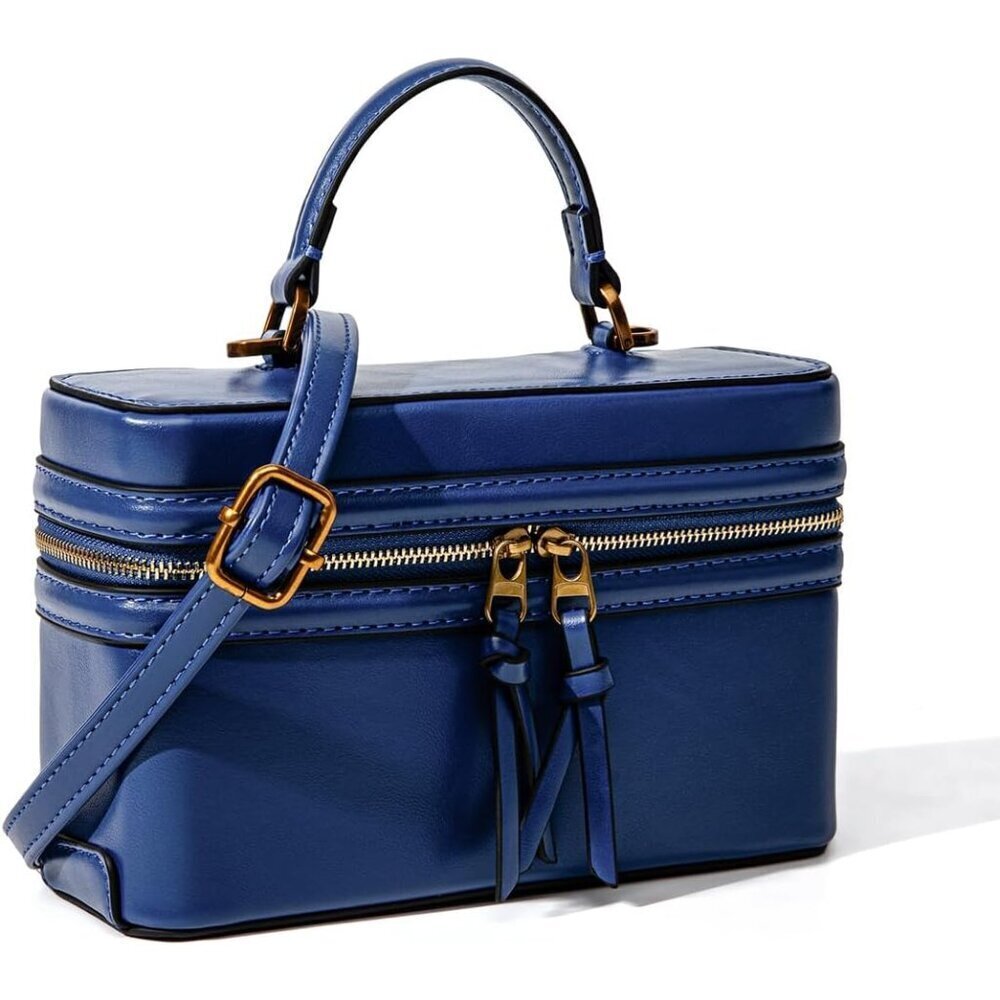Women Crossbody Bag Canvas Vegan Leather Small Purse for Daily & Evenings